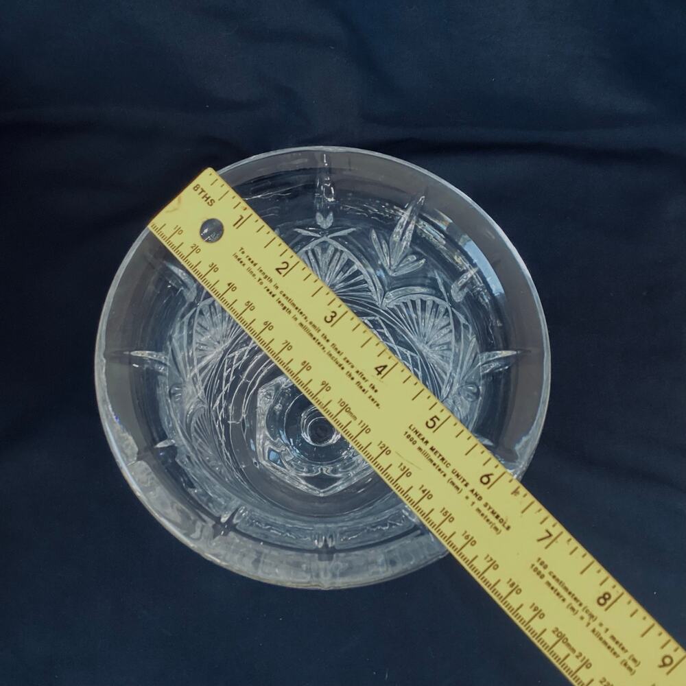 Shannon Crystal by Godinger Pedestal Hurricane Vase - Picture 5 of 5